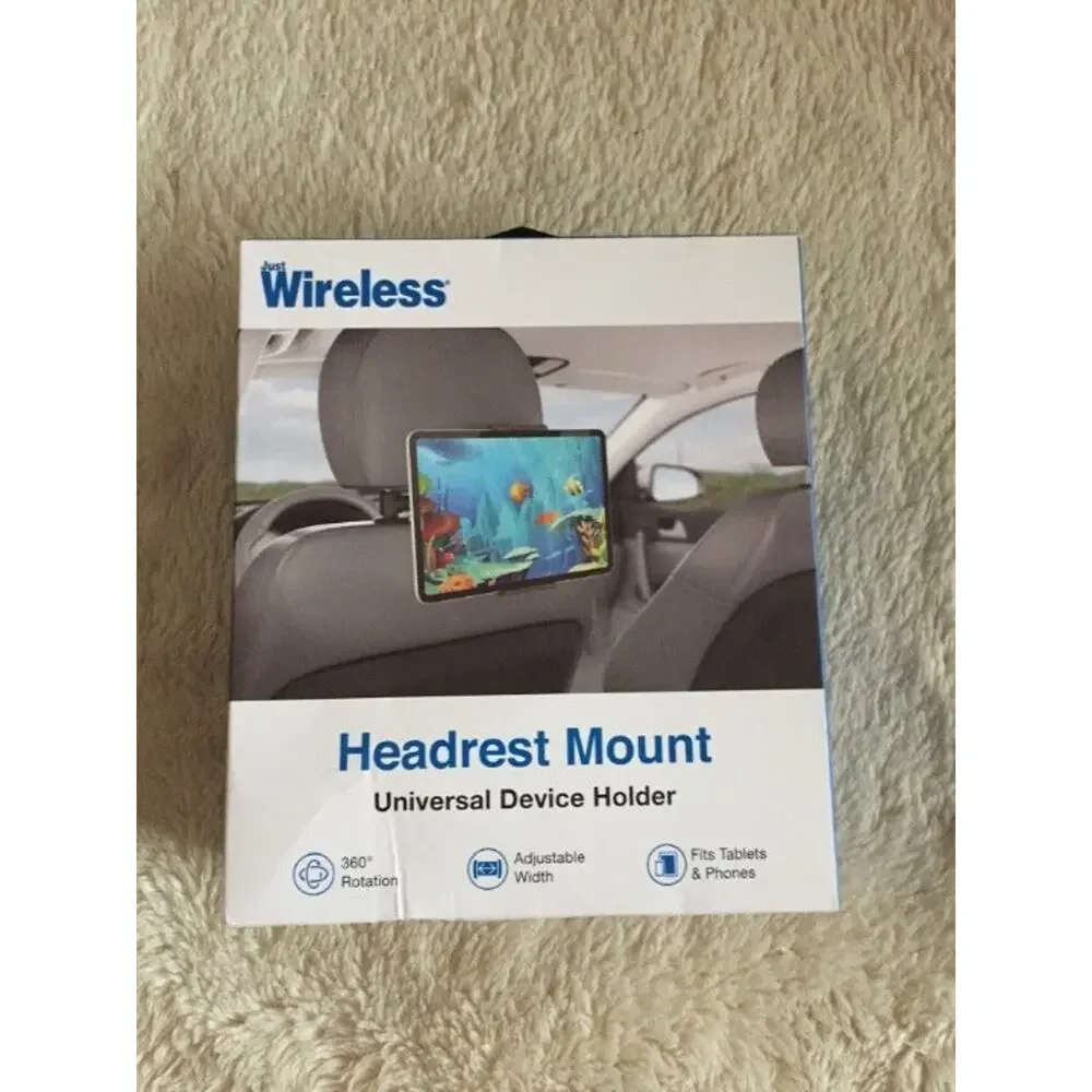 Just Wireless Car Headrest Mount - Black
